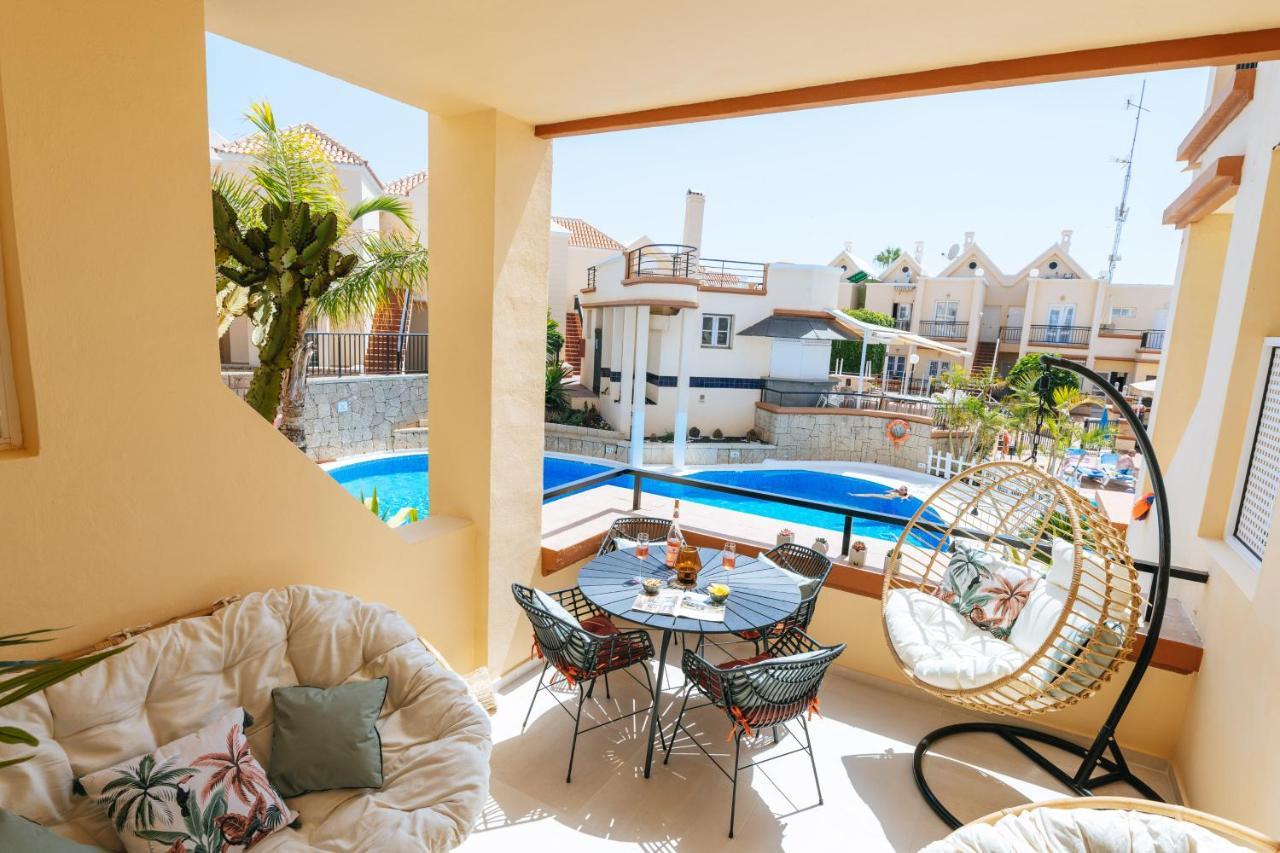 Amazing Renovated Pool View Apt, Aircon, 2 Min To Fanabe Beach Адехе Екстериор снимка
